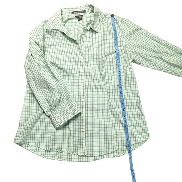 Eddie Bauer Shirt 3/4 Sleeve Green Button Front Women’s Large Wrinkle Free‎ - Picture 5 of 12